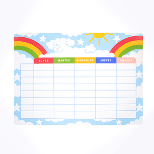 Horario de clases imantado 