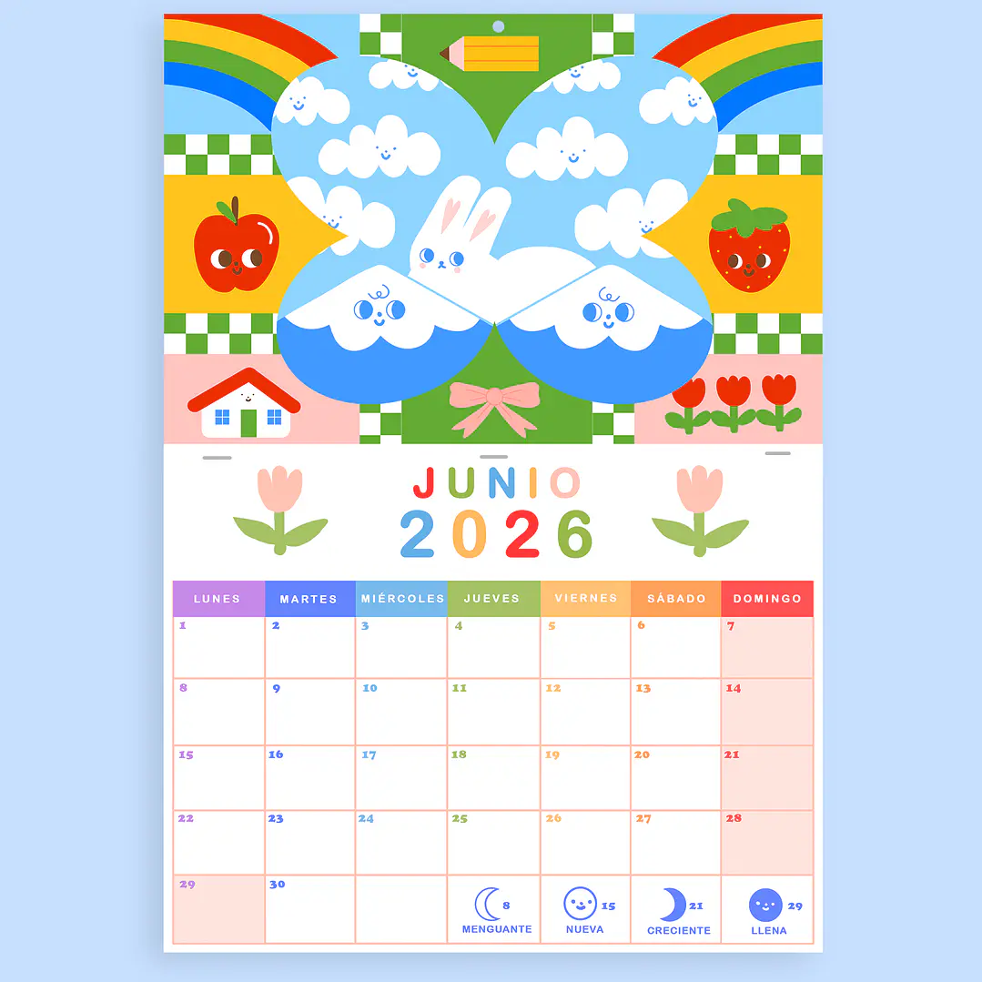 Calendario lunar (junio 2026 a junio 2027) 1