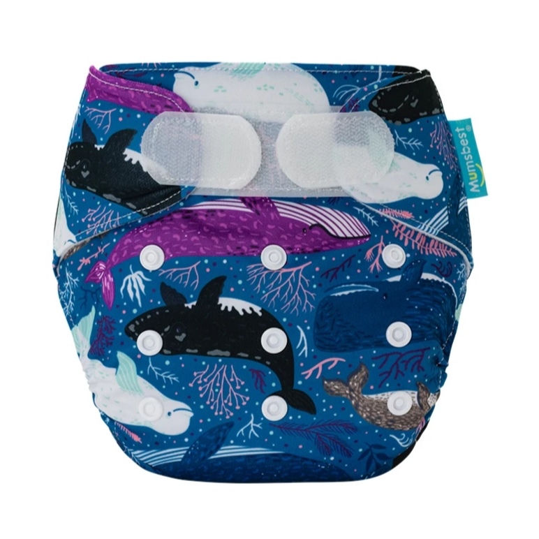 Pañal Velcro Ballenas