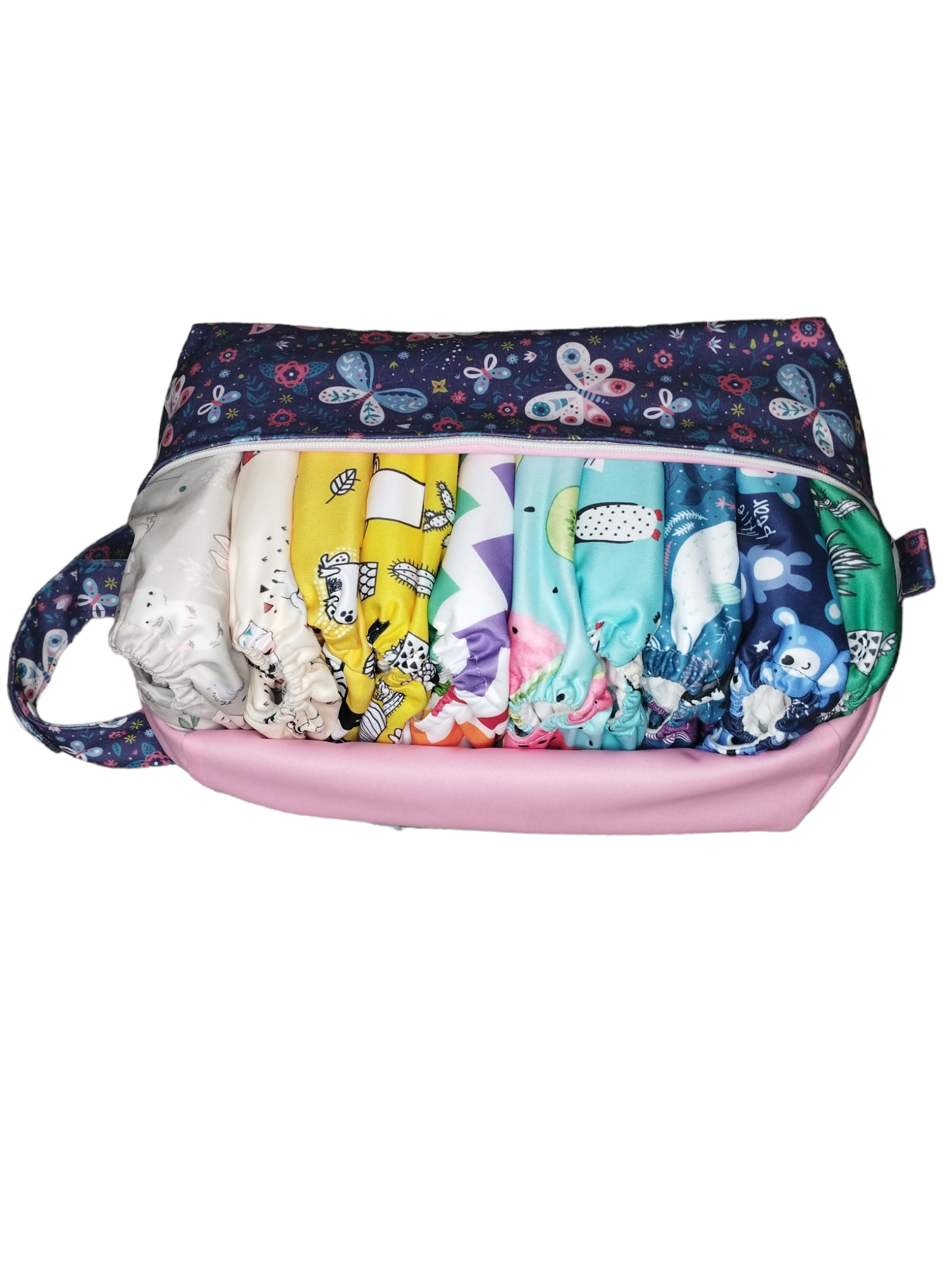 Pack pañales bolsillo Velcro + insertos + bolsito