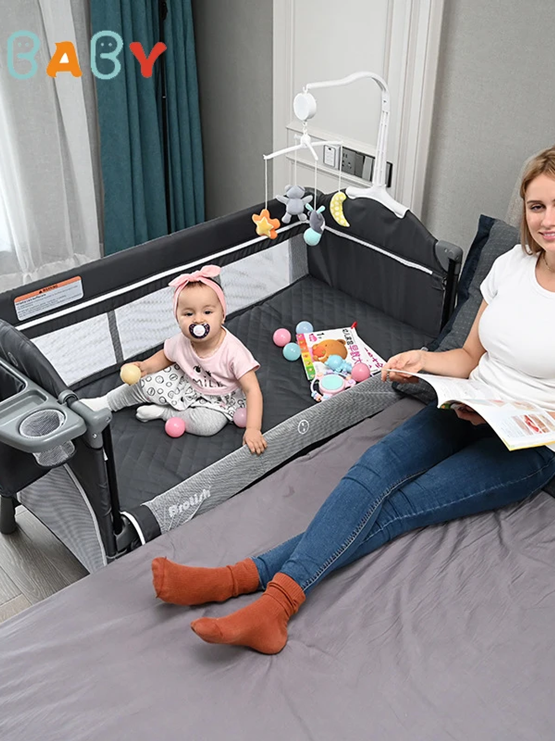 Cuna Multifuncional para Recién Nacido 3