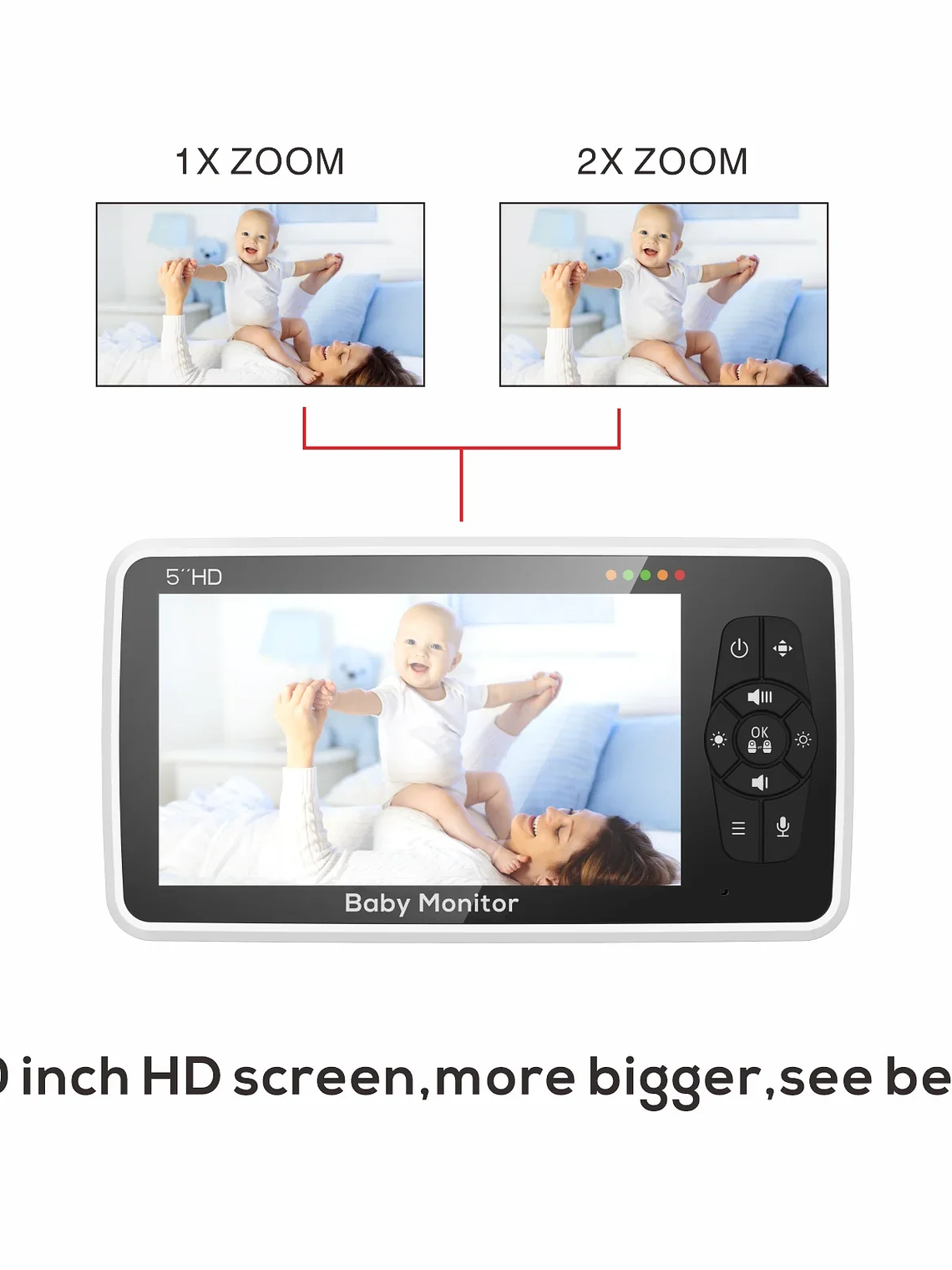 Monitor de Bebé 5” HD  3
