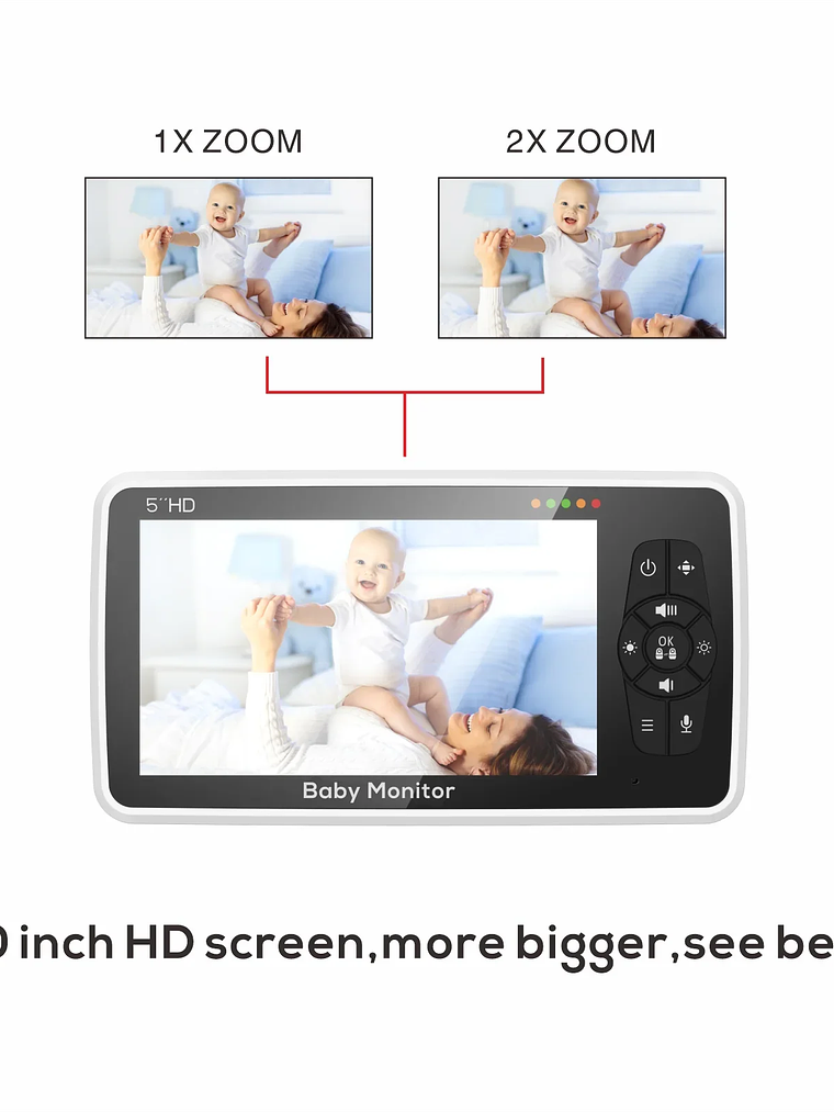 Monitor de Bebé 5” HD  3