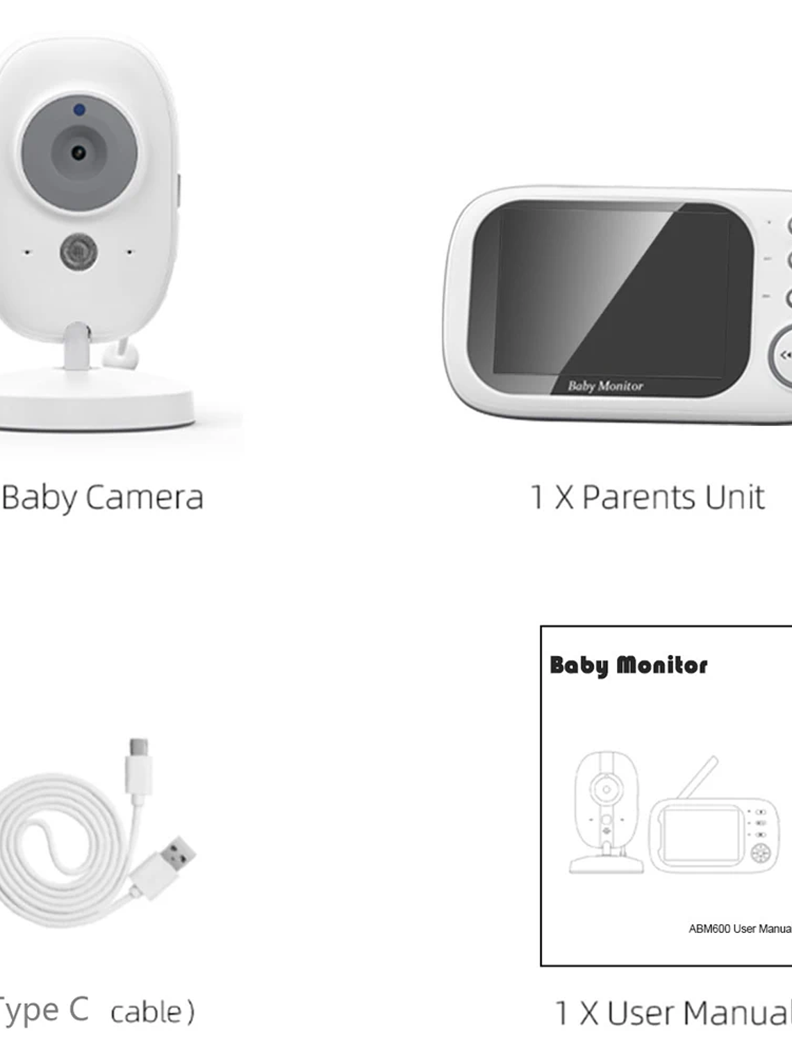 Monitor de Bebé con Pantalla de 3.5’’ 6