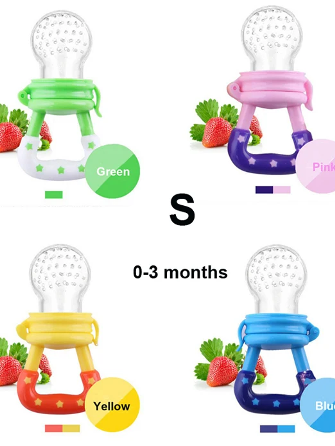 Set de 10 Chupetes Alimentadores de Silicona para Bebés  7