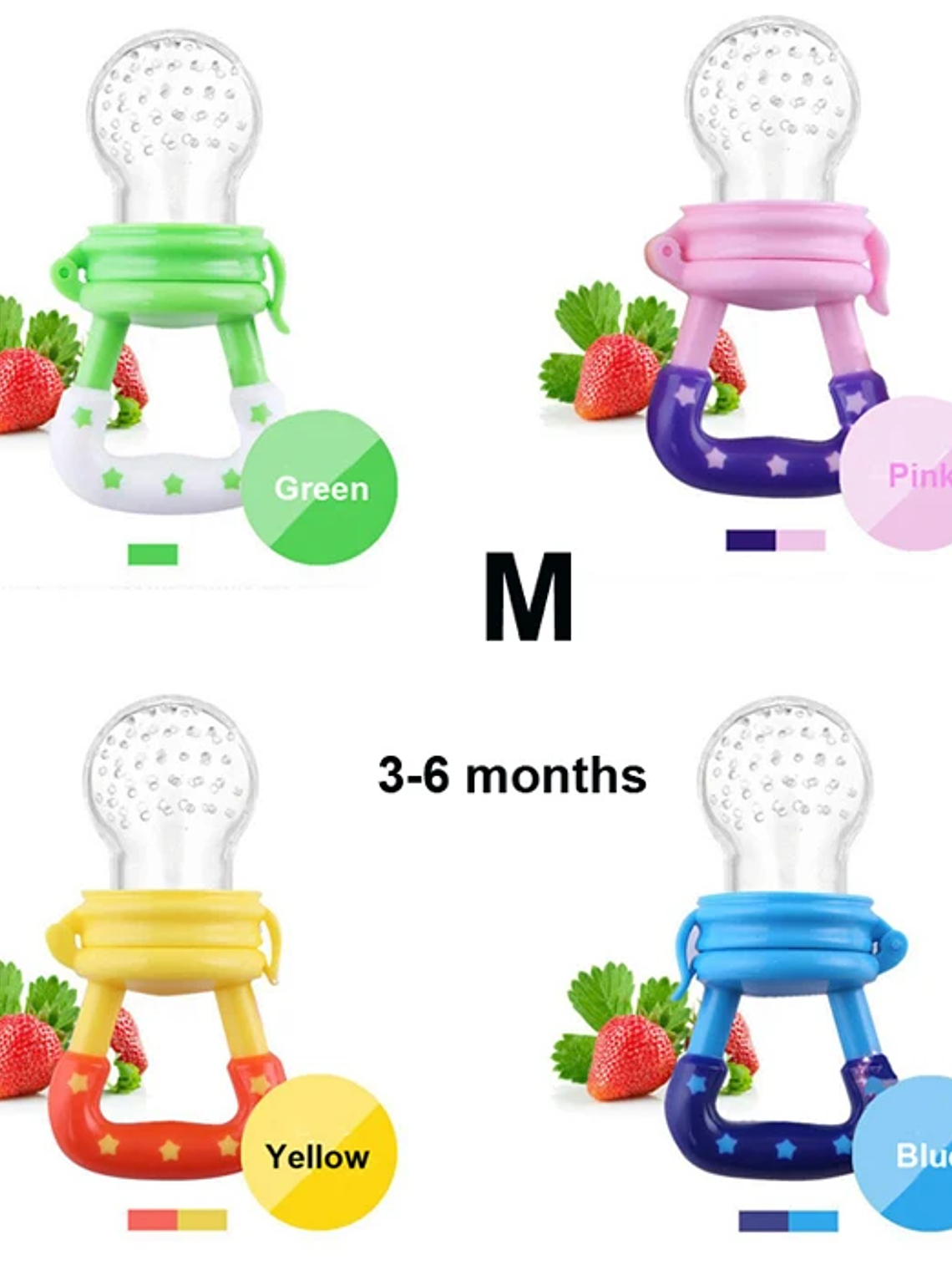 Set de 10 Chupetes Alimentadores de Silicona para Bebés  9