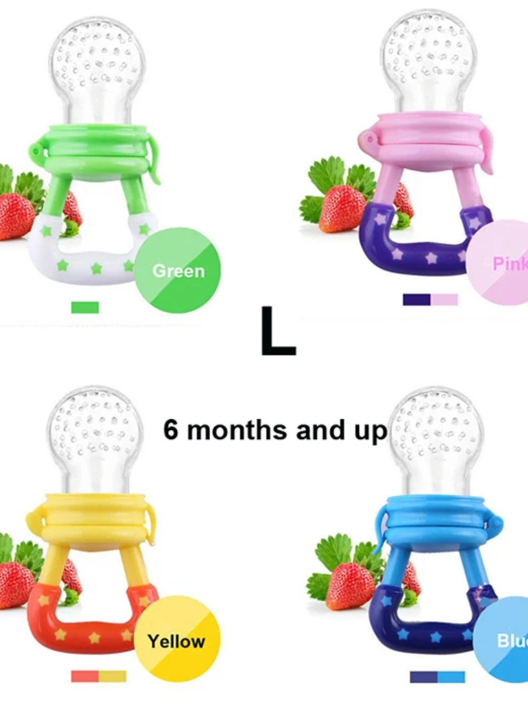 Set de 10 Chupetes Alimentadores de Silicona para Bebés  10