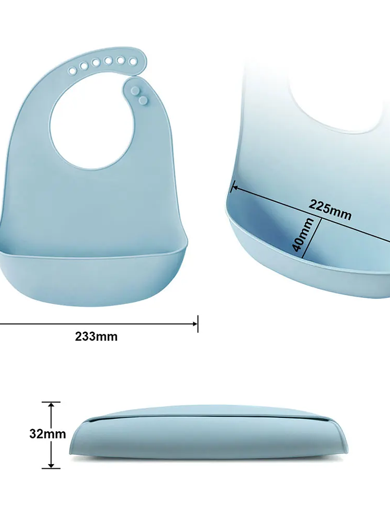 Babero de Silicona Impermeable 6