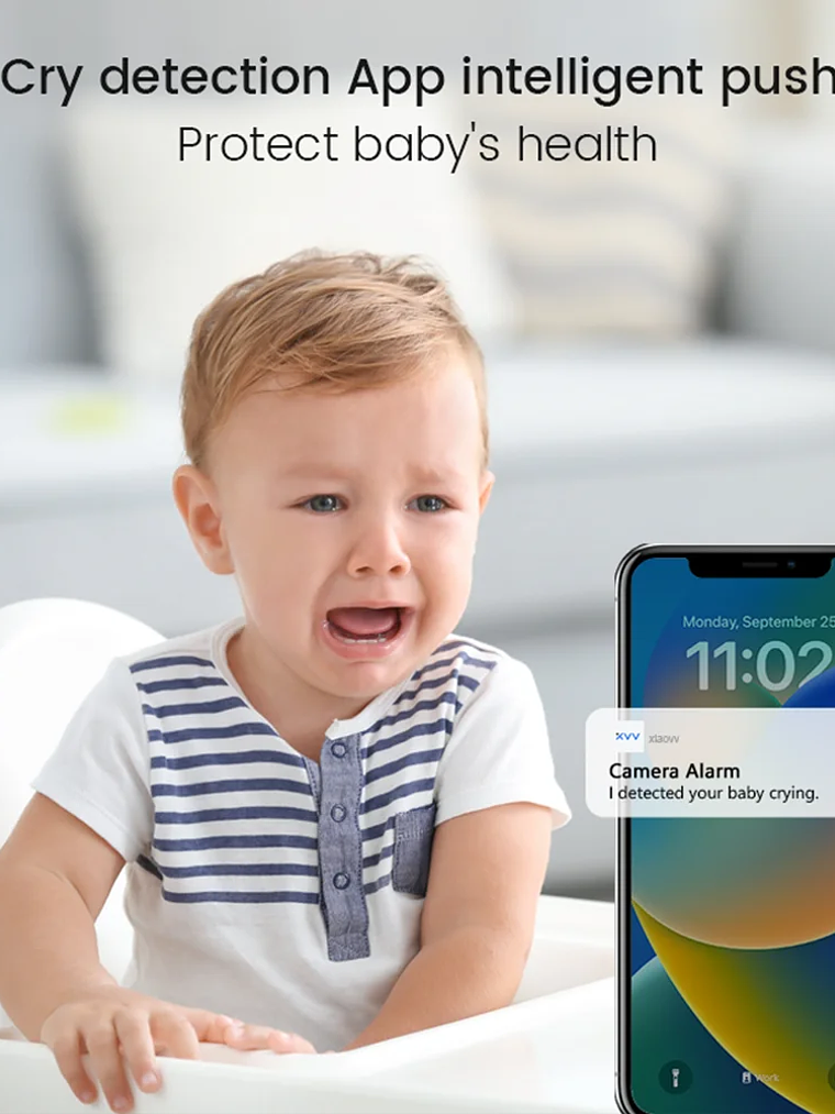 Monitor de Bebé WiFi 2K 3
