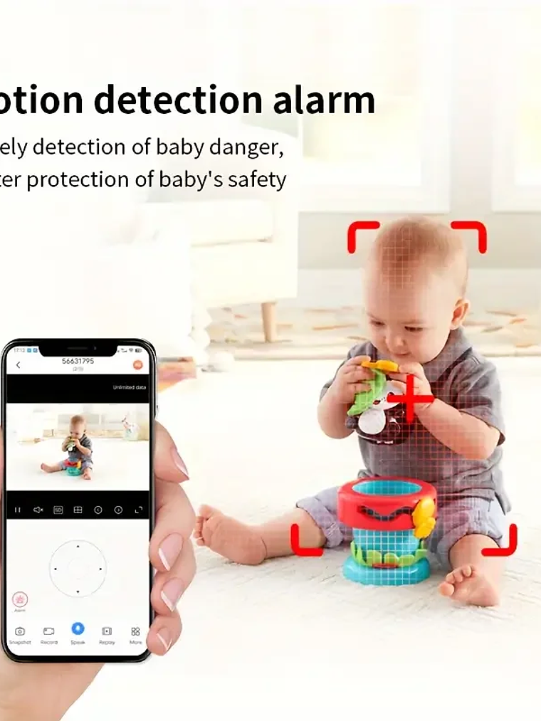 Monitor de Bebé WiFi 2K 4