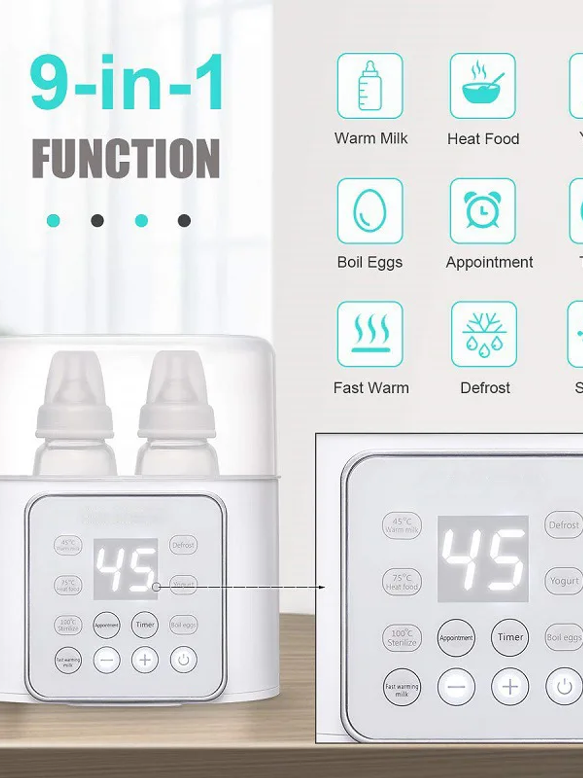 Calentador y Esterilizador Multifuncional  5