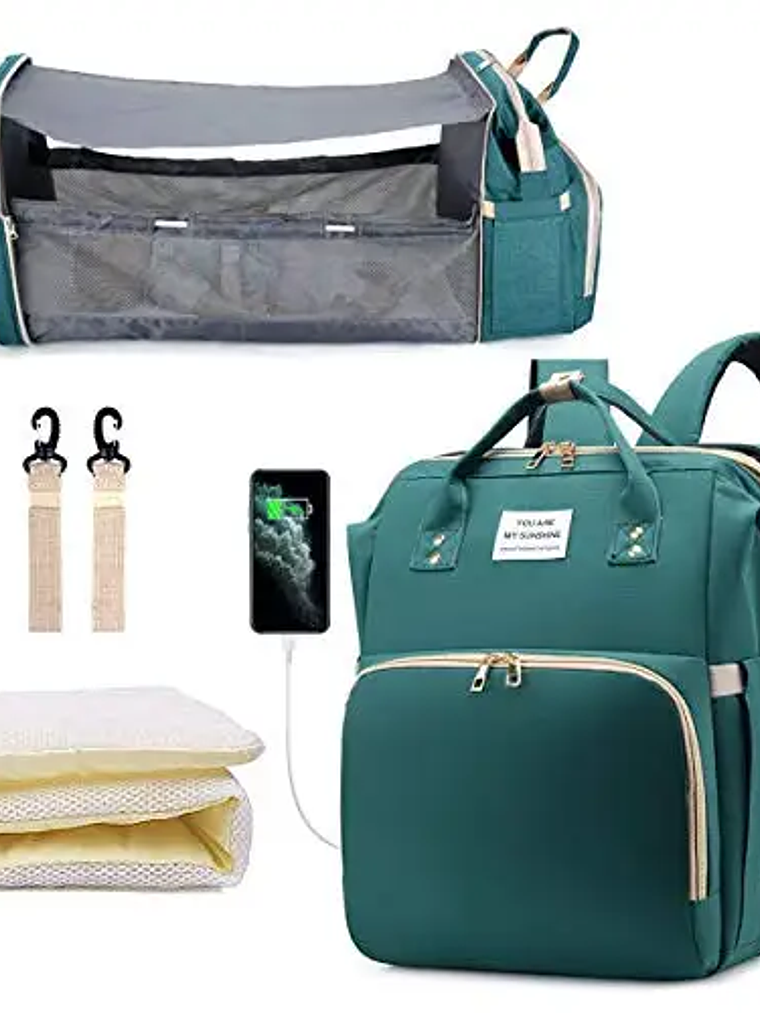 Mochila Maternal 3 en 1 Impermeable 11