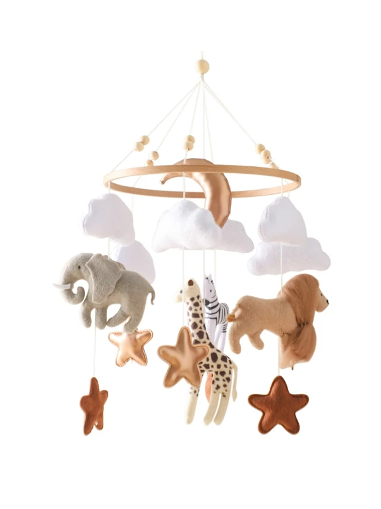 Móvil de Cuna Montessori de Madera 12