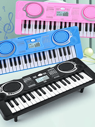 Piano Infantil Electrónico 37 Teclas con Pantalla LED 