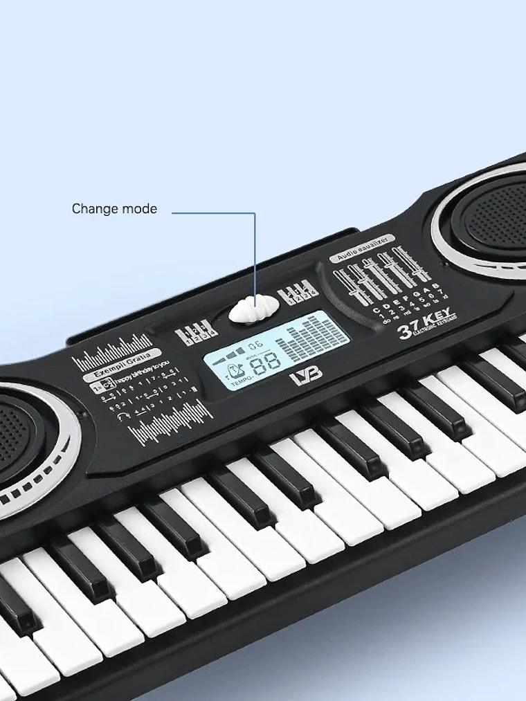 Piano Infantil Electrónico 37 Teclas con Pantalla LED  5