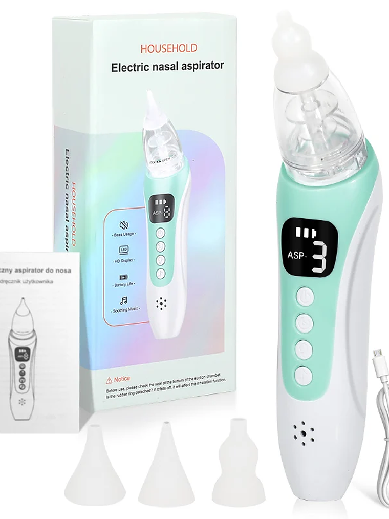 Aspirador Nasal Eléctrico para Bebés 1