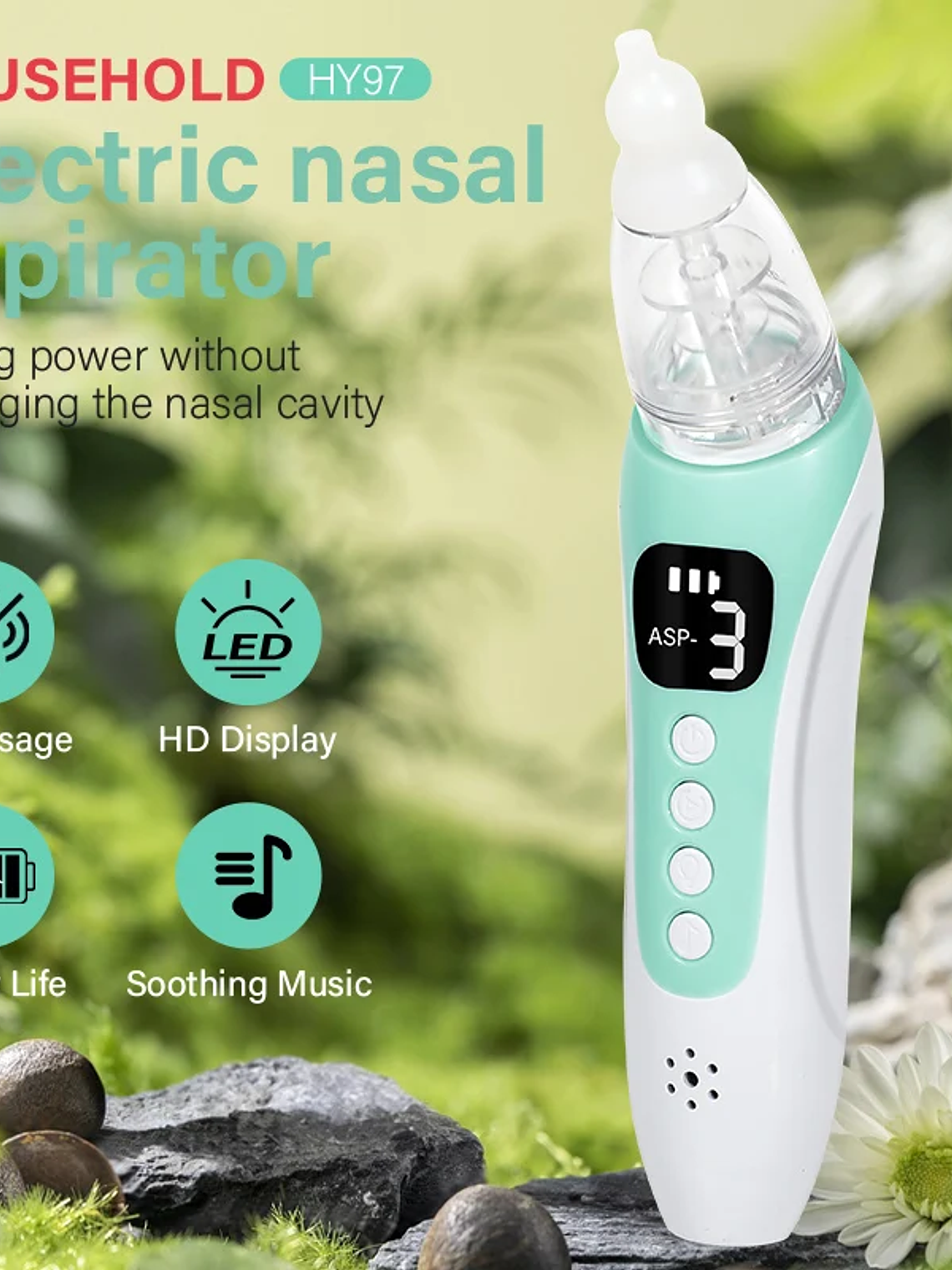 Aspirador Nasal Eléctrico para Bebés 5
