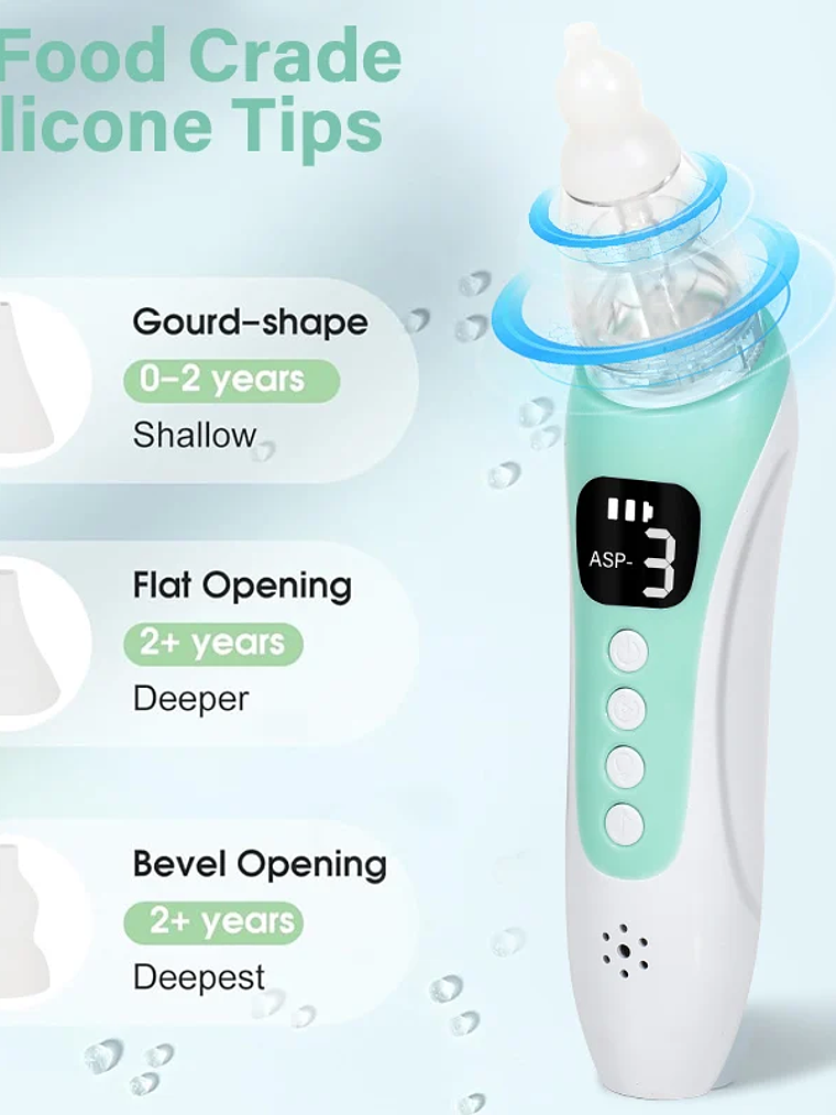 Aspirador Nasal Eléctrico para Bebés 6