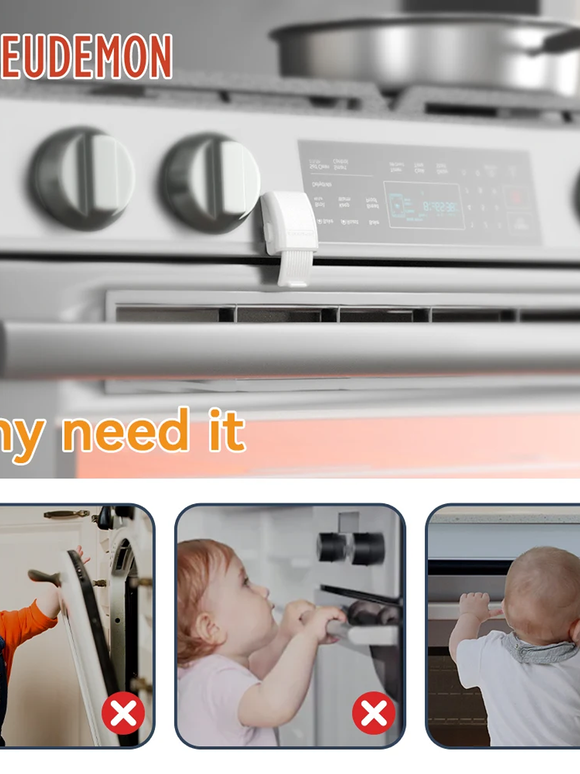 Seguro para Puerta de Horno EUDEMON 3
