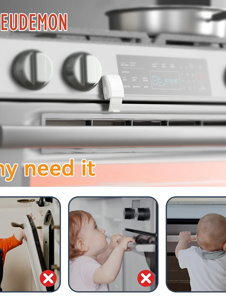 Seguro para Puerta de Horno EUDEMON 3