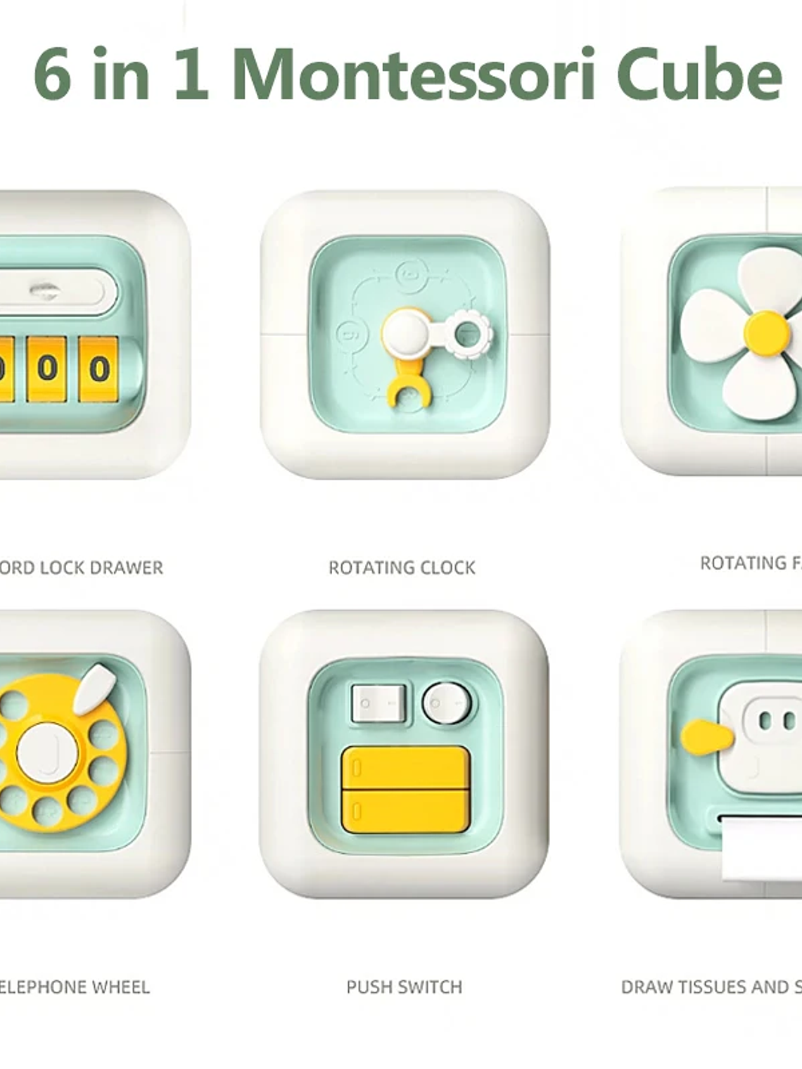 Montessori Busy Board 6 en 1 5