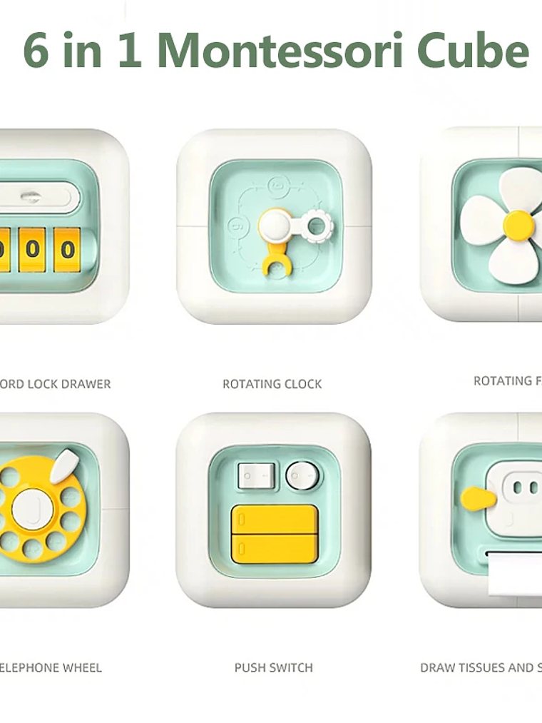 Montessori Busy Board 6 en 1 5