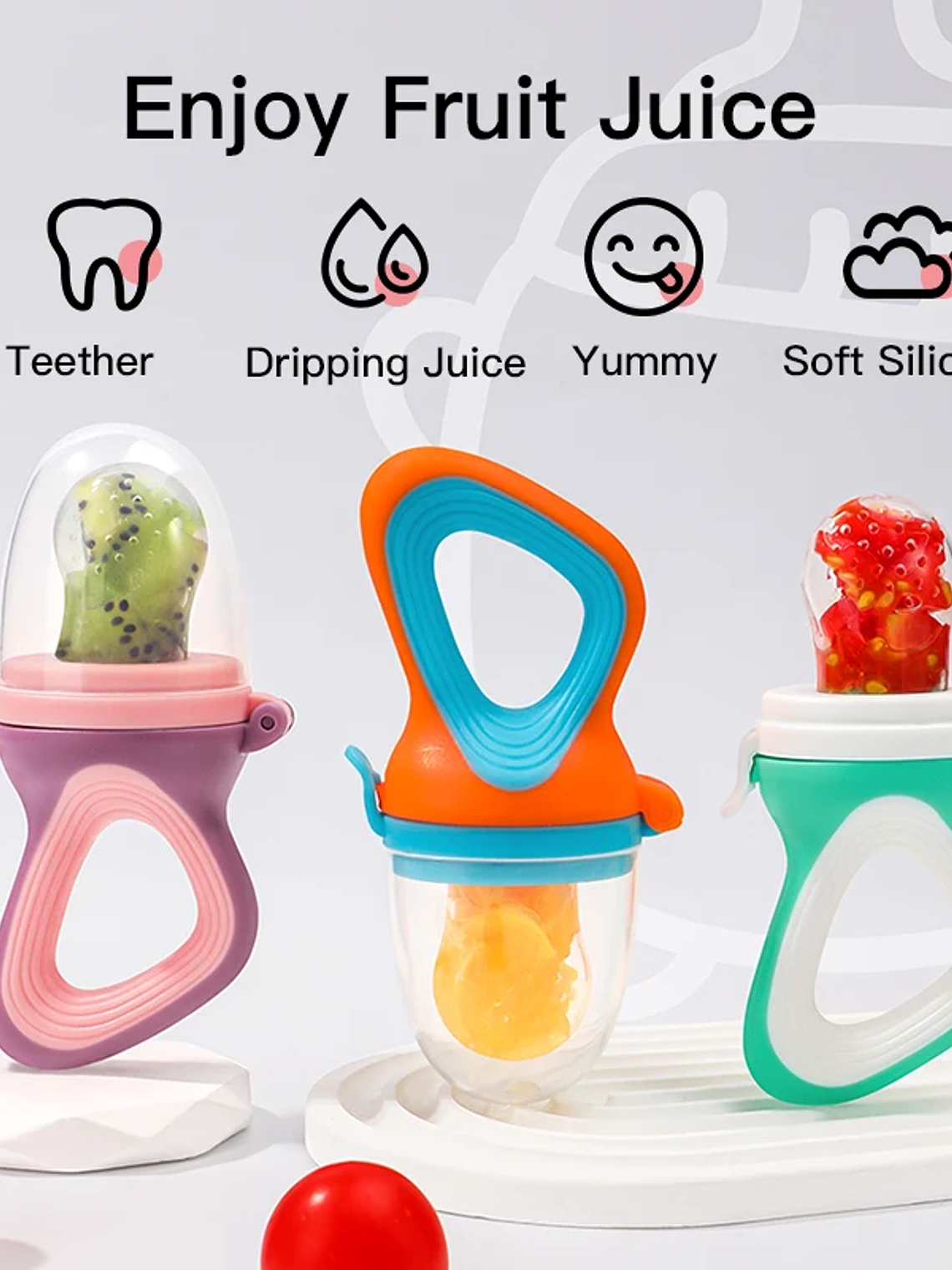 Alimentador de Frutas y Verduras para Bebés 3