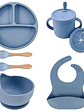 Set de Vajilla Infantil de Silicona 6/9 Piezas - Miniatura 1