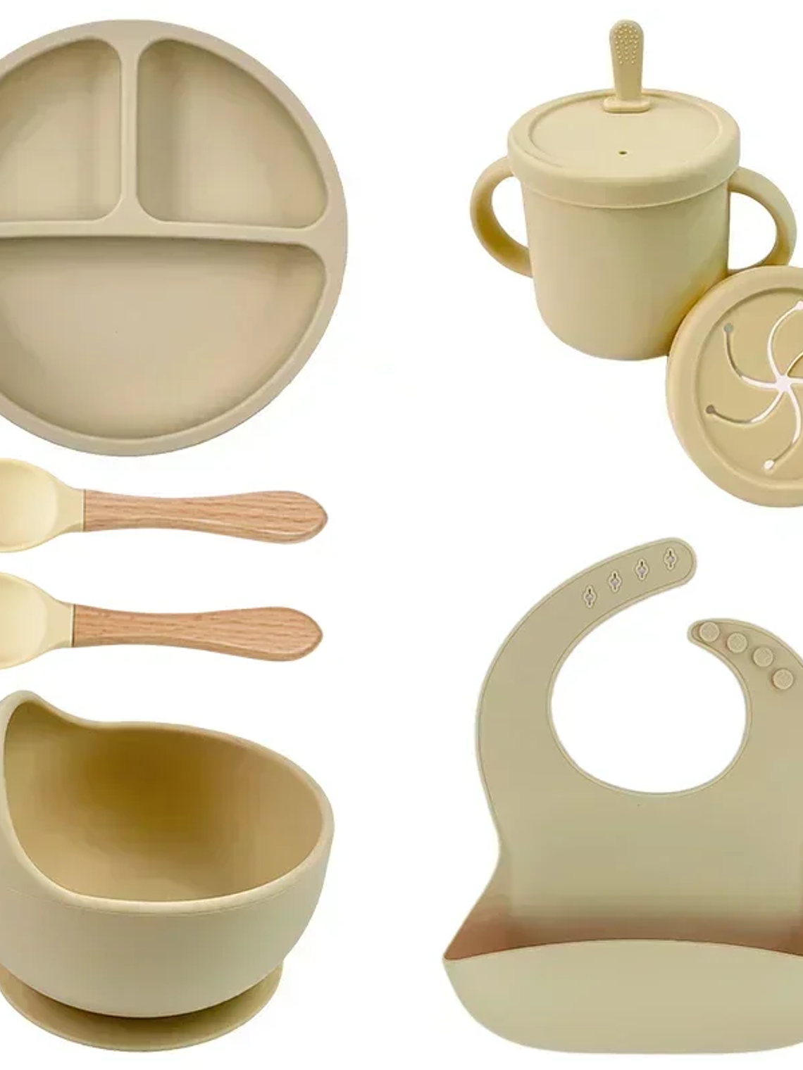 Set de Vajilla Infantil de Silicona 6/9 Piezas 11