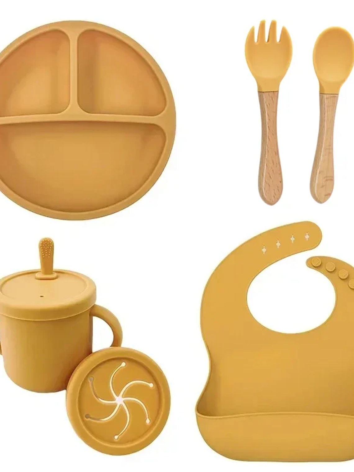 Set de Vajilla Infantil de Silicona 6/9 Piezas 13