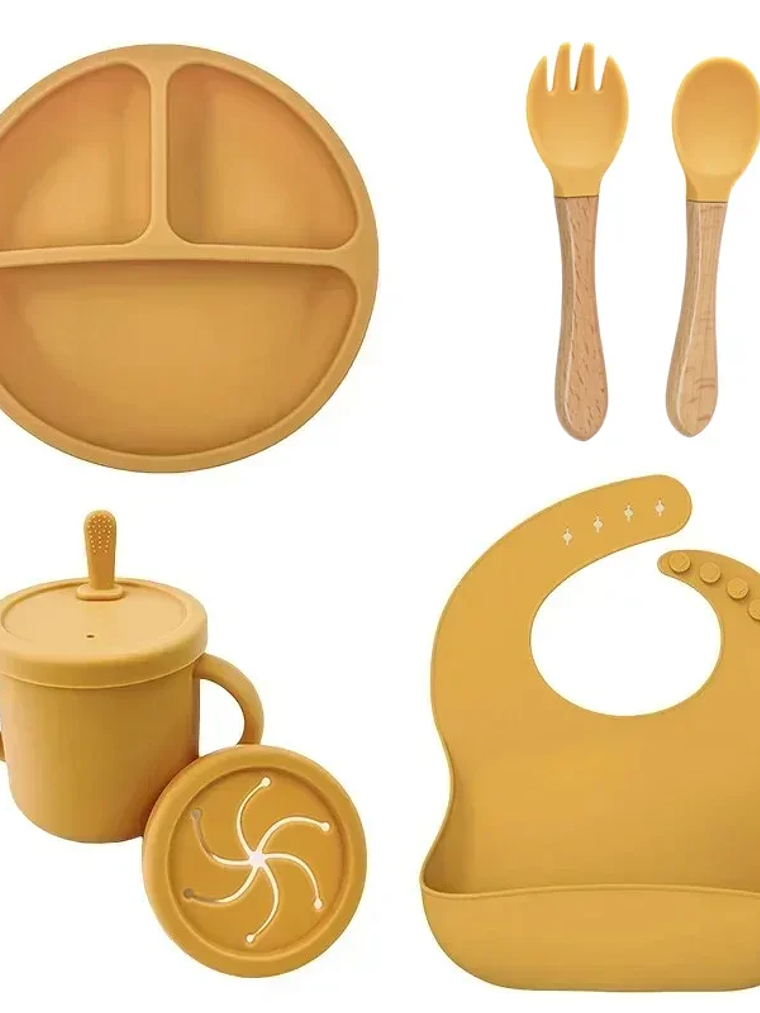 Set de Vajilla Infantil de Silicona 6/9 Piezas 13