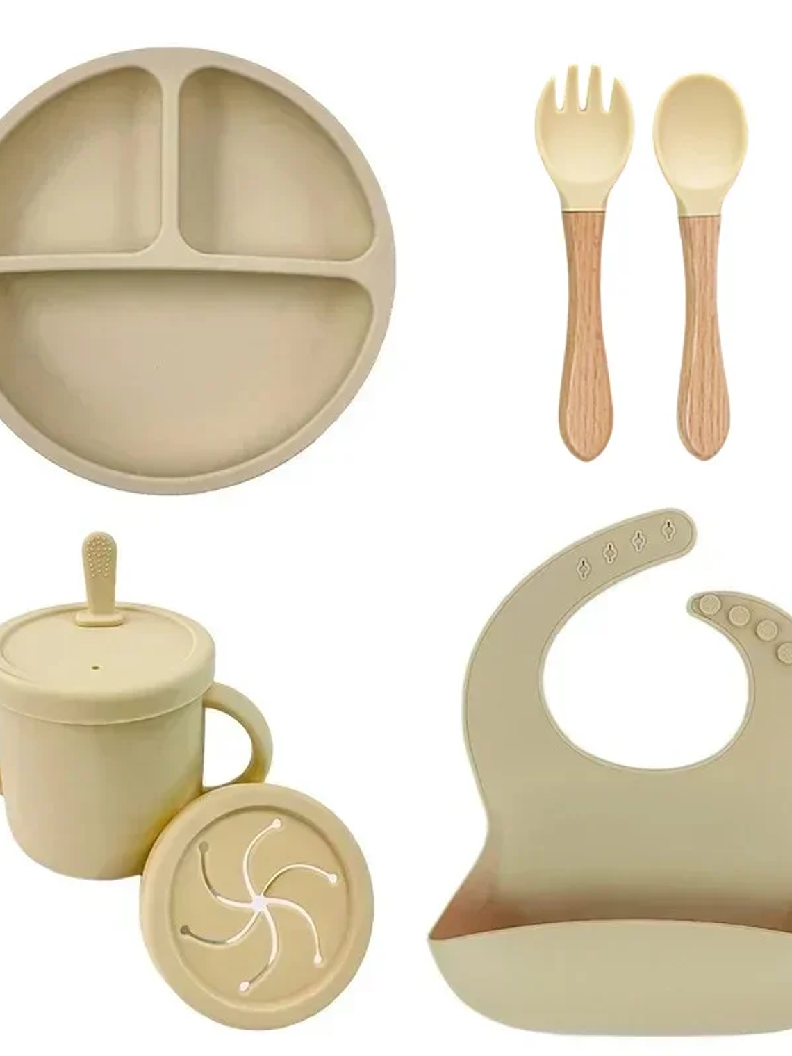 Set de Vajilla Infantil de Silicona 6/9 Piezas 15