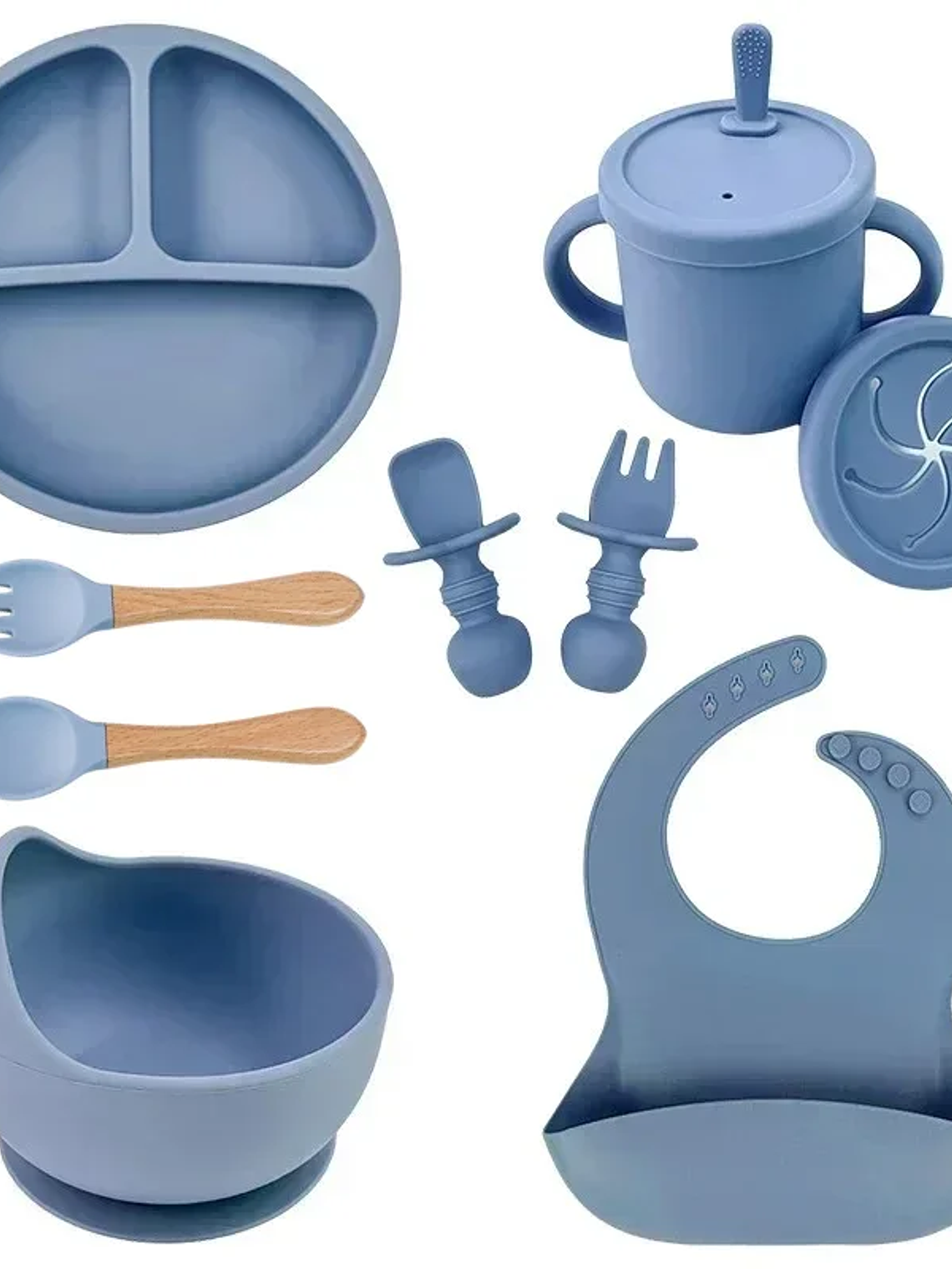 Set de Vajilla Infantil de Silicona 6/9 Piezas 16