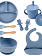 Set de Vajilla Infantil de Silicona 6/9 Piezas - Miniatura 16