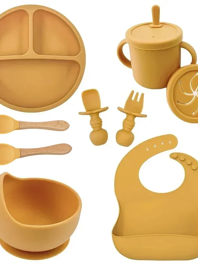 Set de Vajilla Infantil de Silicona 6/9 Piezas 17