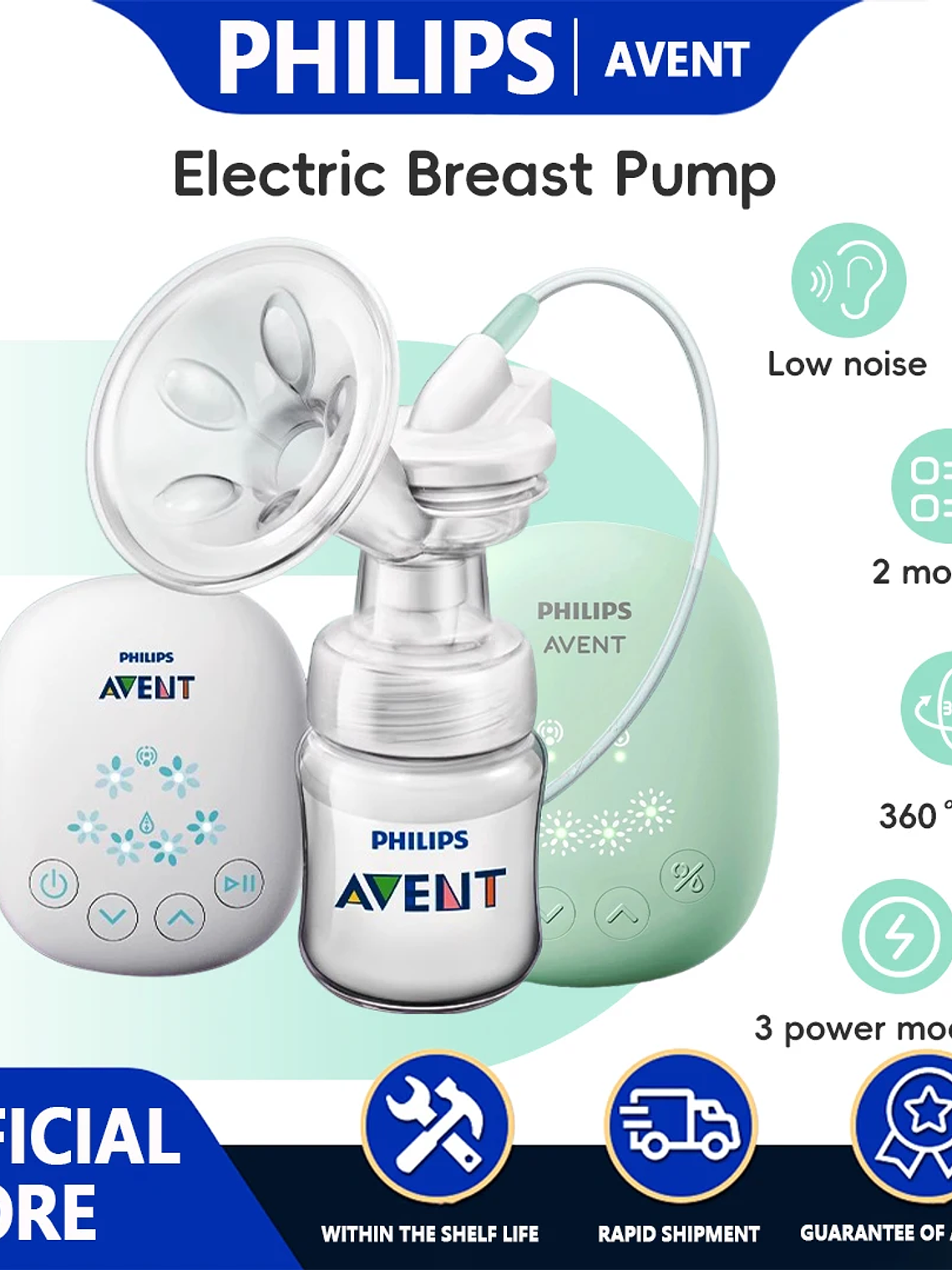 Extractor de Leche Eléctrico Portátil PHILIPS AVENT 1