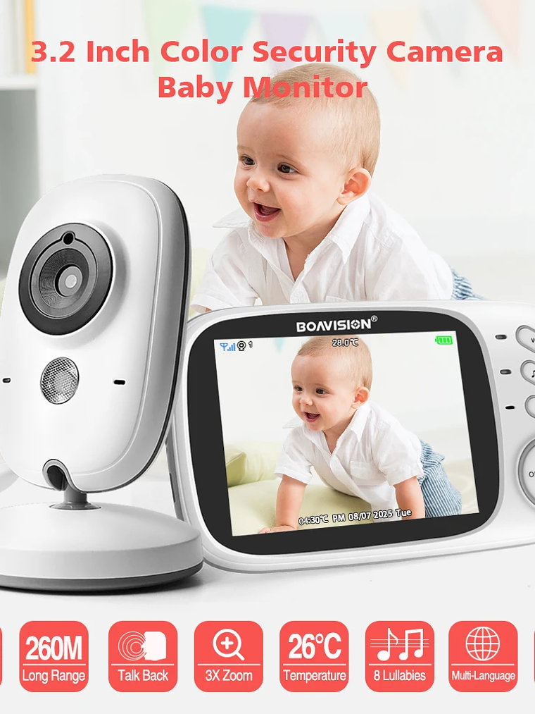 Monitor de Bebé Inalámbrico VB603 1