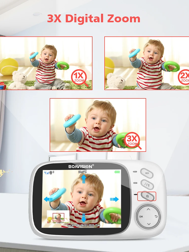 Monitor de Bebé Inalámbrico VB603 4