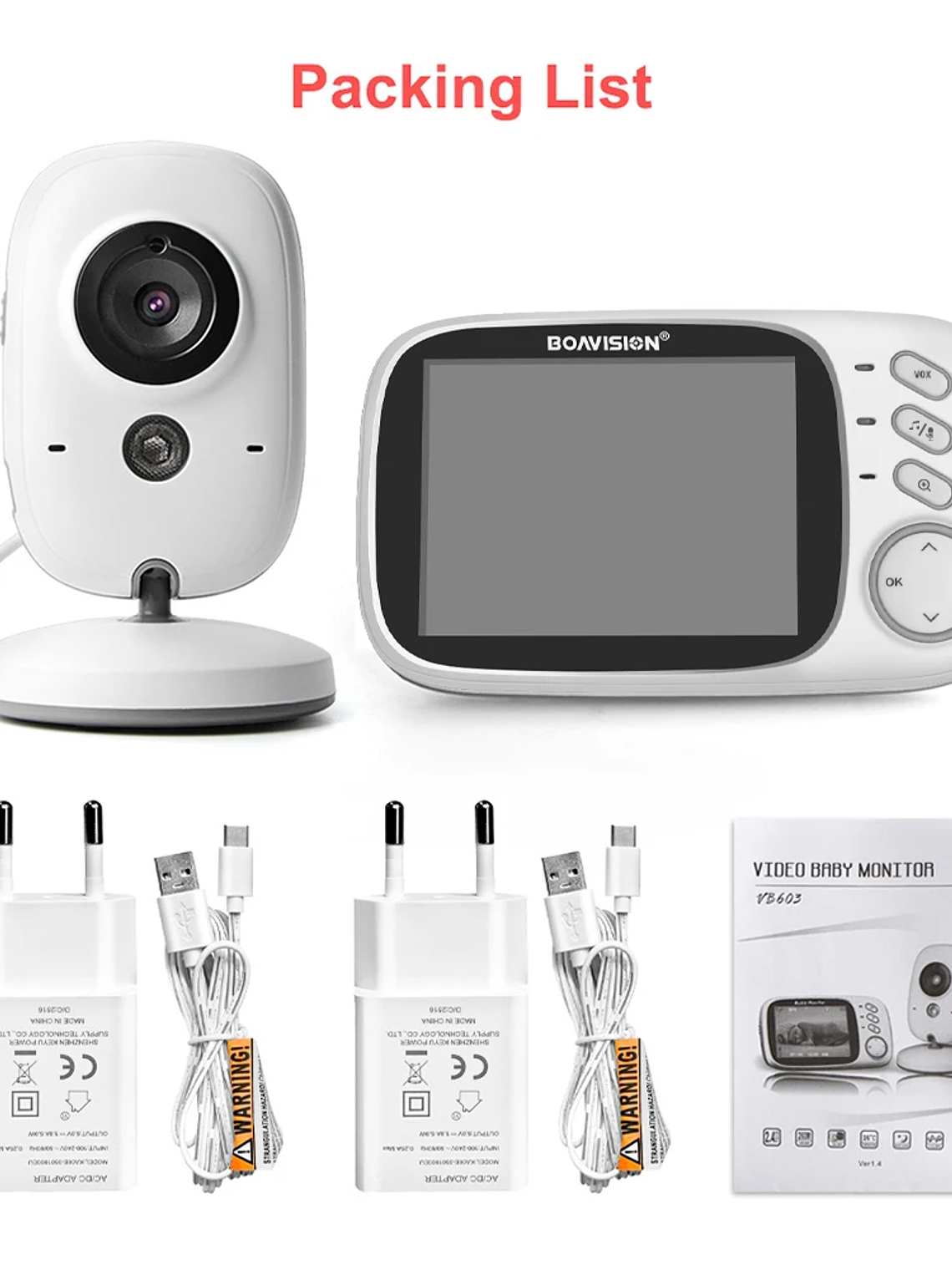 Monitor de Bebé Inalámbrico VB603 7