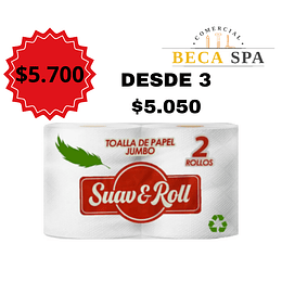 TOALLA PAPEL INDUSTRIAL 2 ROLLOS X 250 MTS 