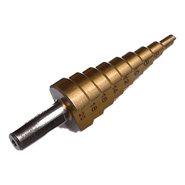 BROCA ESCALONADA HSS 4-20mm 9 PASOS