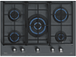 ENCIMERA CRISTAL GAS 5 QUEMADORES GZC 75330 XBB STONE GREY TEKA - Miniatura 1