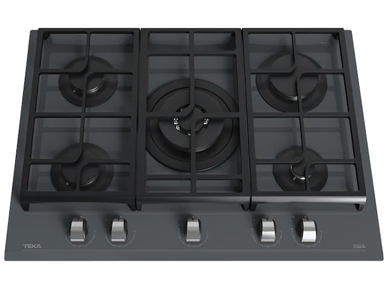ENCIMERA CRISTAL GAS 5 QUEMADORES GZC 75330 XBB STONE GREY TEKA 3