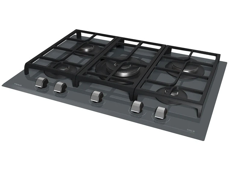 ENCIMERA CRISTAL GAS 5 QUEMADORES GZC 75330 XBB STONE GREY TEKA 4