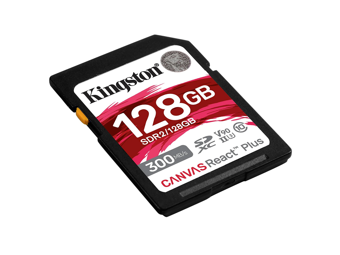 TARJETA MEMORIA SD KINGSTON CANVAS REACT PLUS 128GB 300MB/S 3