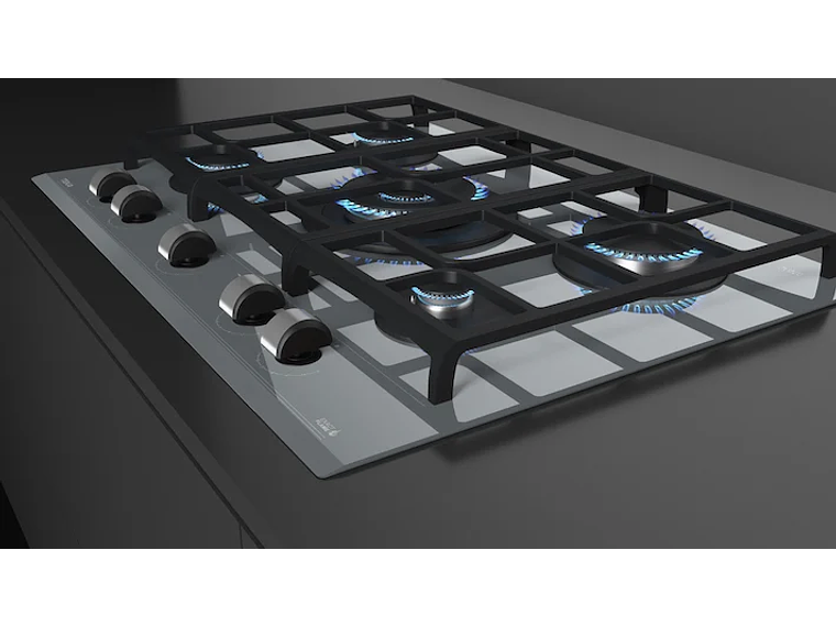 ENCIMERA CRISTAL GAS 5 QUEMADORES GZC 75330 XBB STONE GREY TEKA 9