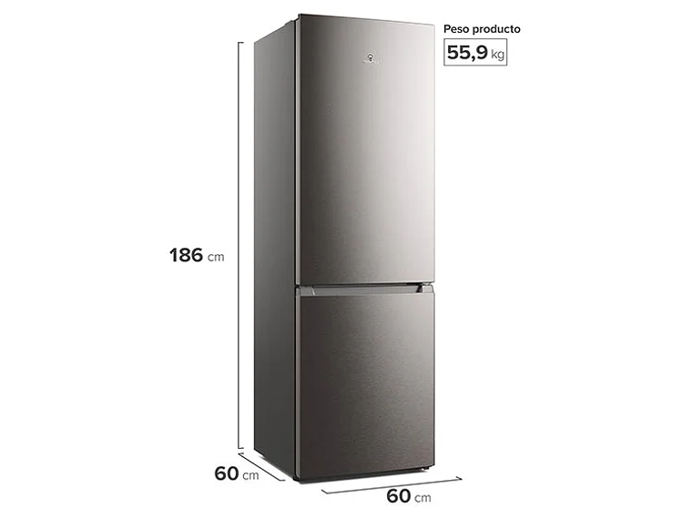 REFRIGERADOR BOTTOM FREEZER MADEMSA 285 L NO FROST MI60S 2