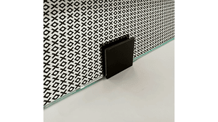 SHOWER DOOR VIDRIO TEMPLADO CON IMPRESIÓN DIGITAL 100X190 CM HERRAJE NEGRO