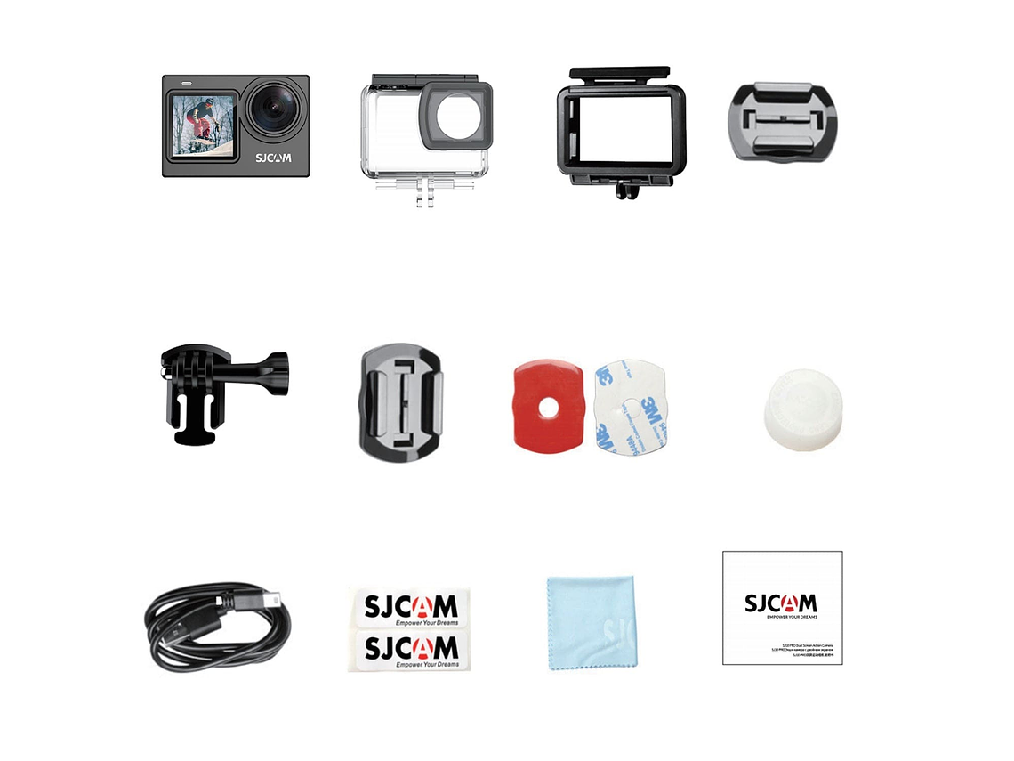 CÁMARA DEPORTIVA SJCAM SJ6 PRO 24MP 4K 60 FPS DOBLE PANTALLA ESTABILIZADOR 4