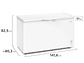 CONGELADOR FREEZER FENSA HORIZONTAL 418L FRÍO DIRECTO Z400D - Miniatura 2
